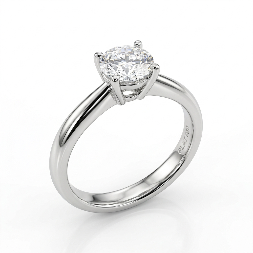 Solitaire Platinum Ring Base